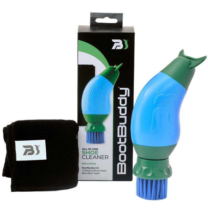 BootBuddy Shoe & Boot Cleaner Brush â€“ Footwear Cleaning Kit for Hiking Boots, Golf Shoes, Football Boots, Running Shoes & Wellies â€“ Cleans Mud, Dirt & Stains in Minutes â€“ As Seen on Dragonsâ€™ Den - Image 1
